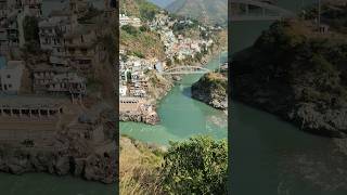 Majestic sangam in Devprayag of Bhagirathi and Alaknanda Ganga [upl. by Einhoj]