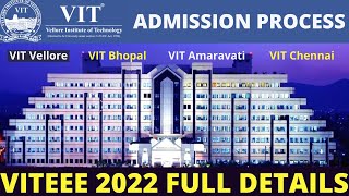 VIT University BTech Admission Process 2022  VITEEE 2022 Full Details  Eligibility Exam Pattern [upl. by Nileak]