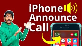 Announce Calls in iPhone Hindi  How to Activate Setup Use Call Announcer in iPhone [upl. by Bashuk11]