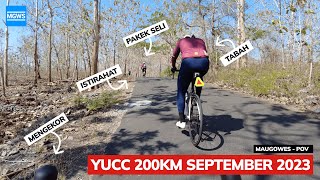 YUCC 200KM September 2023 dari Audax Randonesia dengan Elves Quendi Disc  Cycling POV  MauGowes [upl. by Bobseine]