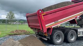 Sand arrives for the blockworkKilbride GAA Clubhouse Project [upl. by Tjon]