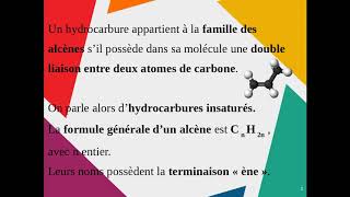 Cours de 1sti2d sur alcanes alcènes et alcools [upl. by Ynneb185]