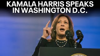 Kamala Harris makes campaign pitch in Washington DC  FOX 29 News Philadelphia [upl. by Xuaegram788]