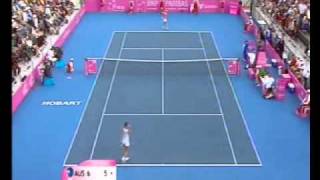 Sam Stosur v Flavia Pennetta Fed Cup World Group Day 1 highlights [upl. by Nilram932]