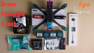 Merakit drone freestyle 5 inch FPV drone yang bagus dan rapih dengan DJI O3 air unit [upl. by Raimes520]