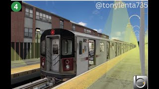 nyctopenbve 4 train r142 wood lawn to new lots [upl. by Cirde]