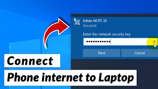 How to Connect Phone internet with Laptop [upl. by Procto]