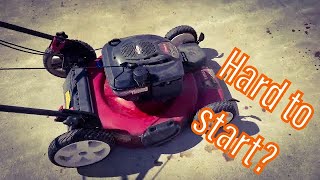 Toro Lawn Mower Hard to Start  Clean the Carburetor [upl. by Asyral76]