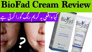 Best Skin Whitening In Pakistan  Biofad Cream uses in Urdu  Biofad ke faide or istamal ka triqa [upl. by Kcyred]