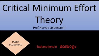 Critical Minimum Effort Theory Malayalam [upl. by Edwine]