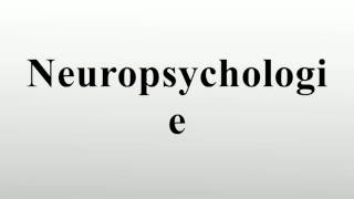 Neuropsychologie [upl. by Mata]