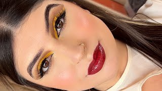 Fall Eye and Lip Tutorial 💛🍂 [upl. by Michigan]