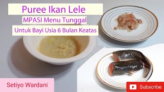 Resep MPASI Untuk Bayi 6 bulan KeatasMPASI Menu Tunggal Puree Ikan Lele Homemade Baby Food [upl. by Lativa]