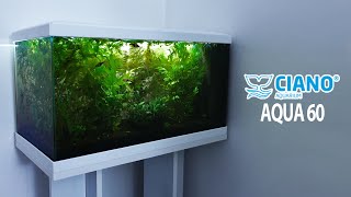 Ciano Aqua 60 LED  Un acquario Completo Entry Level [upl. by Acirtap882]