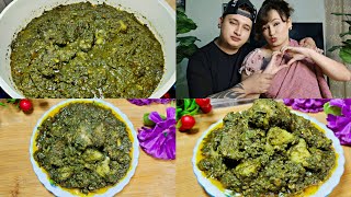 Tungrymbai Bad Dohsniang 🤤 Fermented Soyabeans Recipe  Husband Wife♥️ [upl. by Oatis]