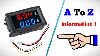 Digital VoltAmp panel meter explained connection adjustment accuracy range and more [upl. by Wiskind]