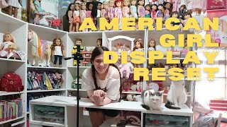 American girl doll shelf reset [upl. by Racklin]