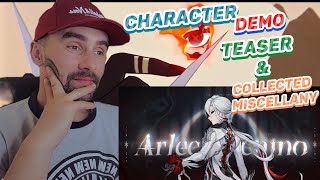 Character Demo  Teaser and Collected Miscellany for Arlecchino  First Time Reaction [upl. by Puff654]