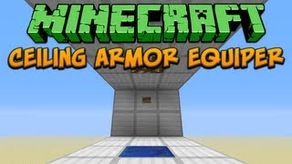 Minecraft Ceiling Armor Equiper Tutorial [upl. by Aramak]