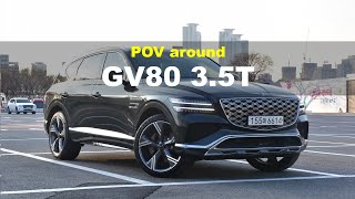 2024 Genesis GV80 35 TGDi AWD POV Exterior and Interior [upl. by Aisitel969]