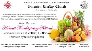 Harvest Thanksgiving Festival CSI GWC Trimulgherry 10112024 145 PM [upl. by Norrad]