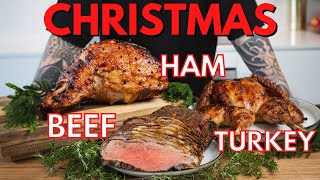 3 Christmas protein recipes to cook at home  Perfect Ham Turkey Beef [upl. by Devan901]