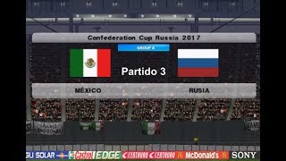 PES 2017 PS2 Mexico vs Russia  Confederation Cup 2017 [upl. by Noedig635]