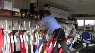 Switching out Elmton amp Creswell Jct Signalbox [upl. by Bigford568]