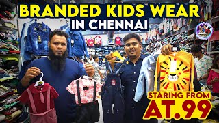 Cheapest Branded Kids Wear Shop in Chennai  Premium Surplus Kids Wear Starting  Rs100 [upl. by Eiclek]