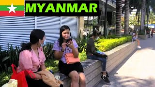 🇲🇲 Explore Myanmar City Center Plaza Malls Festive Vibe in Yangon [upl. by Cornela89]