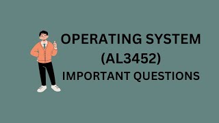 operating system important questionsosimporatant questionsAL3452PARTHASARATHYdm4wo [upl. by Fernas]