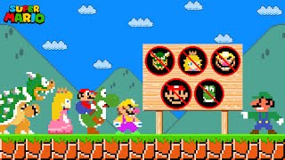 Cat Mario Super Mario Bros But All Characters Are Banned [upl. by Hakan]