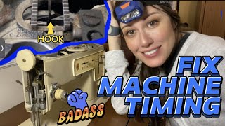 Fix Sewing Machine Timing Like a Badass Vintage Singer 457 Rehab [upl. by Lello262]