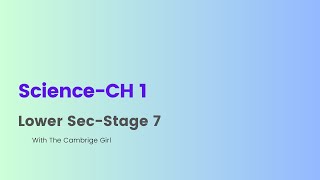 MOST IMP Science CH 1 LS Stage 7 thecambrigegirl [upl. by Ellenij]