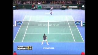 Novak Djokovic vs John Isner  ATP Masters Paris 2013  Highlights 31102013 [upl. by Delwyn77]