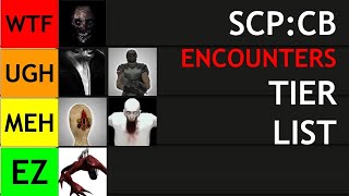 SCP Containment Breach ENCOUNTERS TIER LIST [upl. by Atilegna]