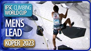 Lead Finals  Koper  Mens  2023  IFSC World Cup [upl. by Ahsien209]