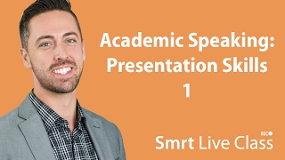 Academic Speaking Presentation Skills 1  English for Academic Purposes with Josh 35 [upl. by Ellenehs]