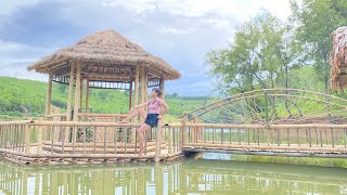 Full Video 100 Days  Compilation Video of How To Make a Hexagonal Bamboo Houseaqua aquafarm [upl. by Bergren]