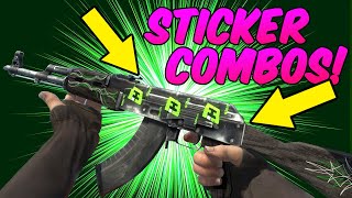 CSGO  AK47 Emerald Pinstripe Sticker Combinations [upl. by Norbel]