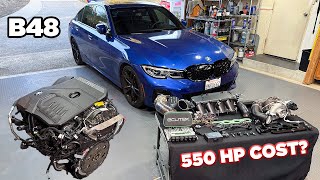 Want a 500 HP 4Cyl B48 BMW 330i Heres the Cost [upl. by Zetrac]