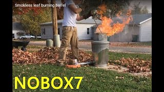 Smokeless leaf burning barrel [upl. by Gwenny793]