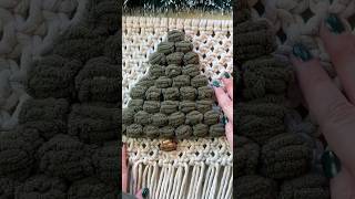 EASY Macrame Christmas Tree Wall Hanging diymacrame macramechristmastree diy macrame crafts [upl. by Anneiv948]