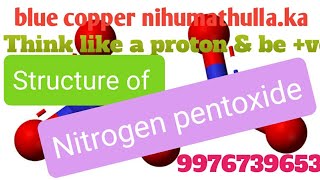 Structure of oxides of nitrogen Nitrogen pentaoxide [upl. by Maurita615]