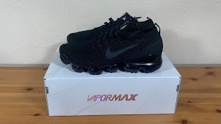 Nike Air VaporMax Flyknit 30 Triple Black AJ6900004 [upl. by Mrots]