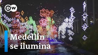 Los alumbrados de Medellín convocan a miles de turistas en Navidad [upl. by Nagard]