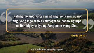 Bible Verse Tagalog Exodo 2012 pagmamahal sa magulang bible verse [upl. by Bunder]