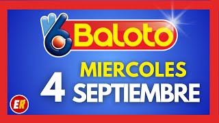 Resultado BALOTO REVANCHA del MIERCOLES 4 de septiembre 2024 [upl. by Nottus]