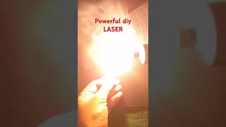 Diy laser shorts laser laserpointer powerful fire styropyro [upl. by Nylirrehs]