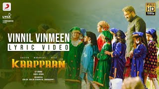 Kaappaan  Vinnil Vinmeen Lyric Tamil  Suriya  Harris Jayaraj  KV Anand [upl. by Copp]